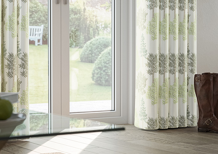 Coppice Faux Silk, Olive - Made to Measure Curtain - Image 5